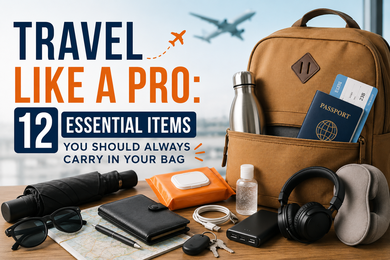 Travel Like a Pro: 12 Essential Items You Should Always Carry in Your Bag