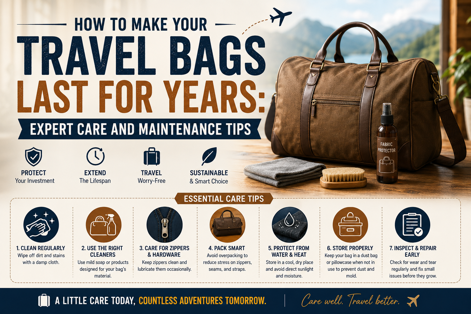 How to Make Your Travel Bags Last for Years: Expert Care and Maintenance Tips